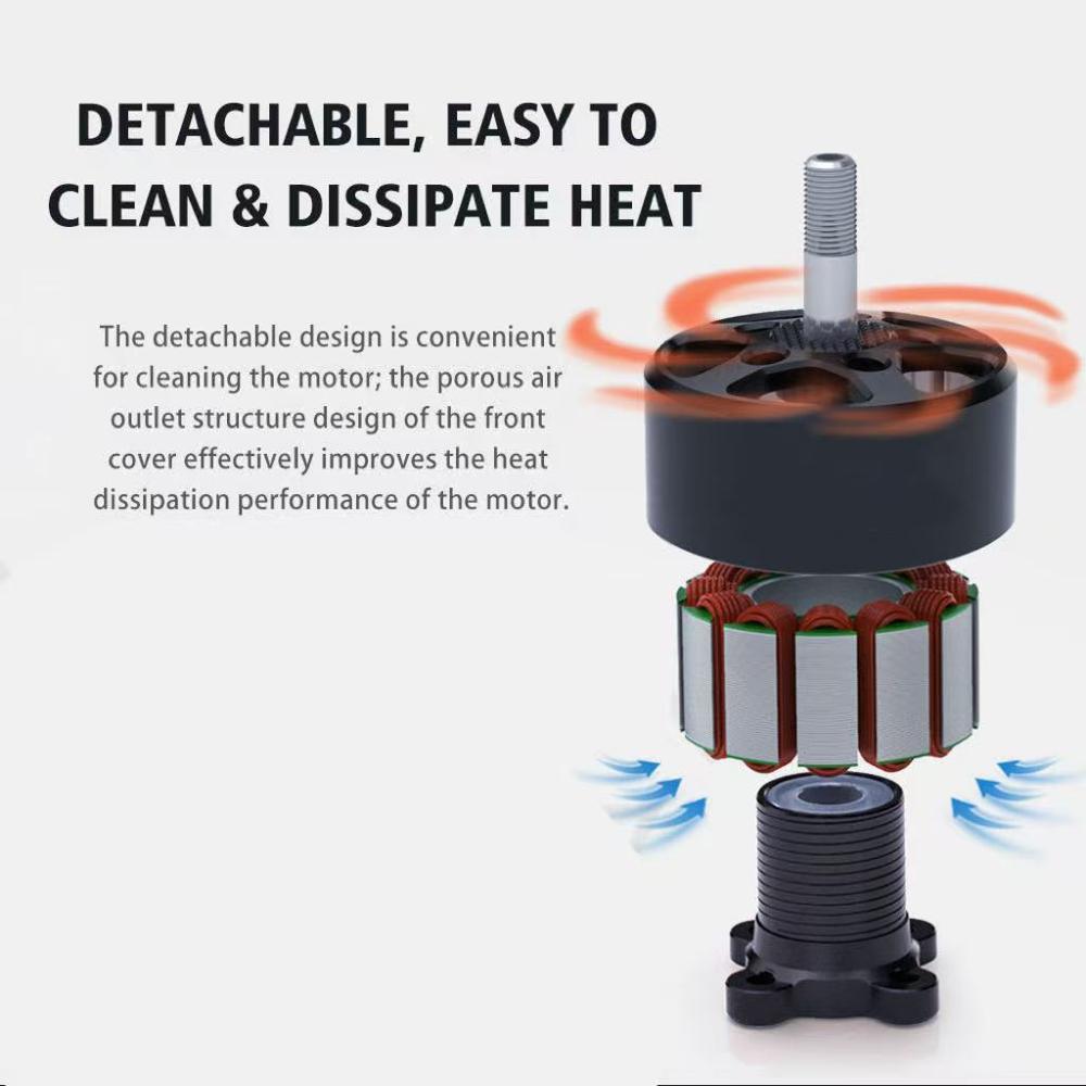 4214 Brushless Waterproof 2478W Dronemotor With High Temperature Resistance For Electric Bicycle And Fpv Cinelifter Long Flight - Color: Black