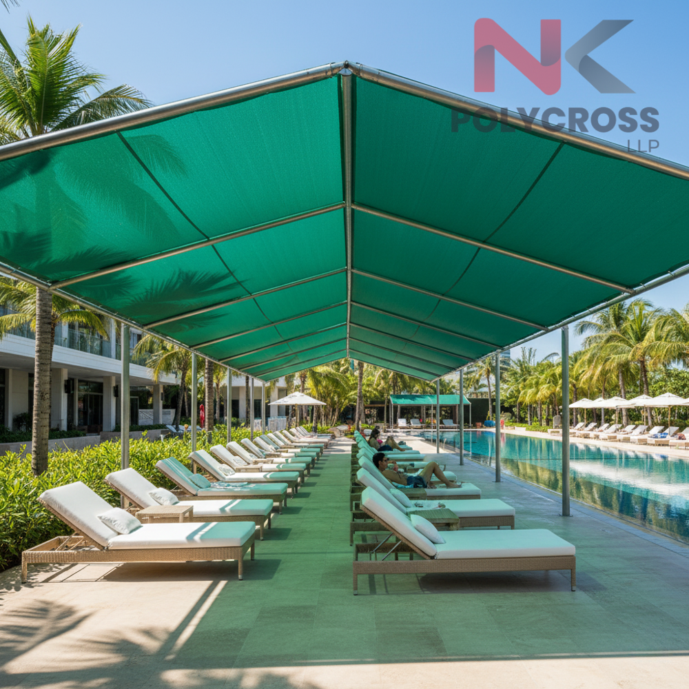 Restaurant Outdoor Awning - Color: Blue