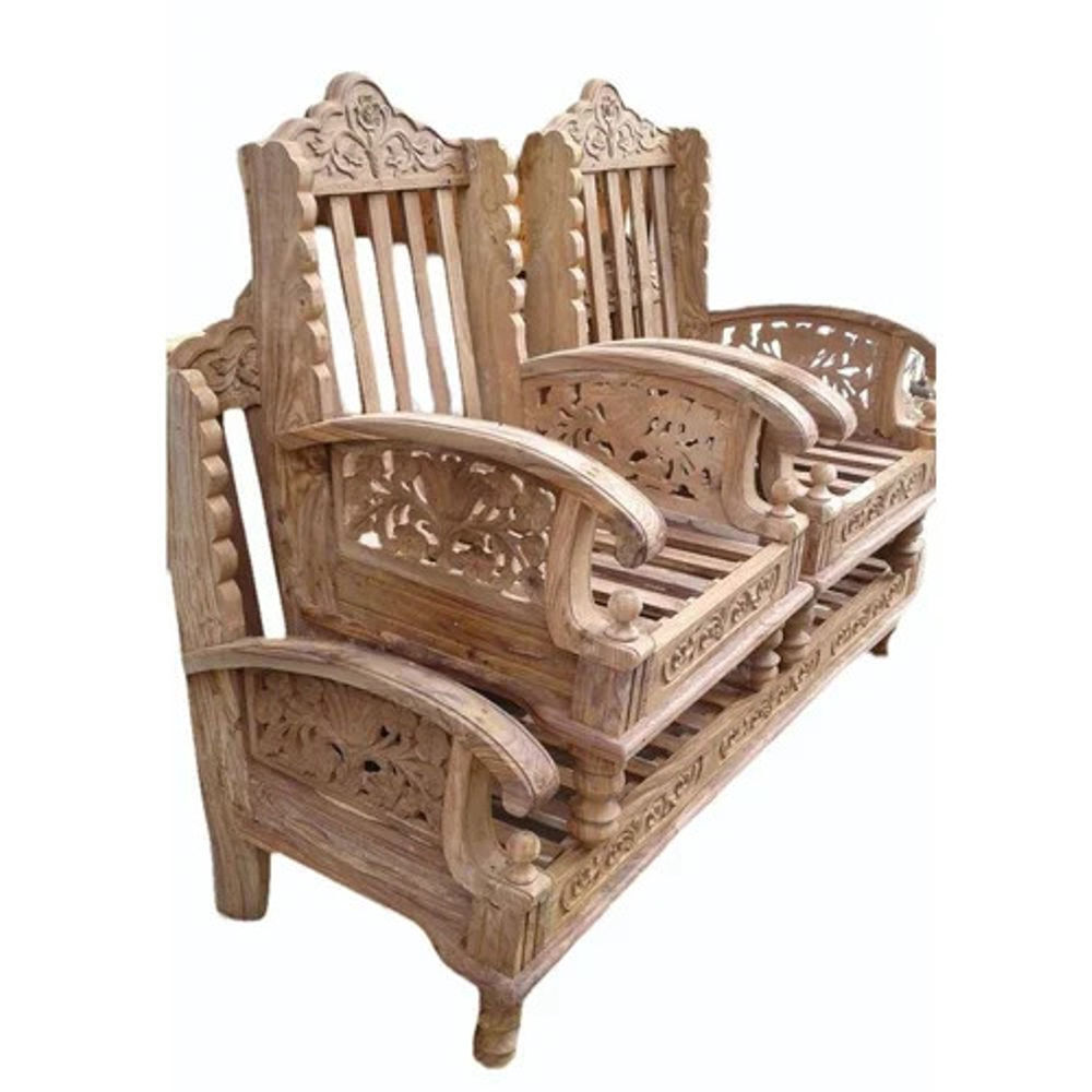 5 Seater Teak Wood Sofa Set