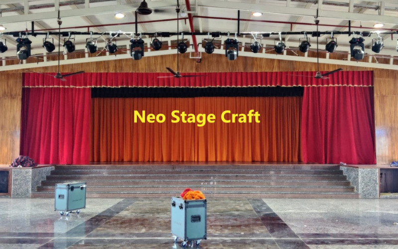 Stage Coutain - Velvet, Custom Size 8-20 Feet, Red | Sound Absorbing, Fire Retardant, Hook & Rail Mounting