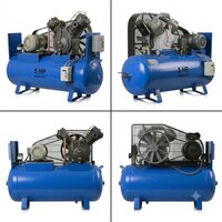 Low Pressure Piston Air Compressor - Air Flow Capacity: 200 Lpm