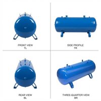 Horizontal Air Receiver Tank - Air Flow Capacity: Customized As Per Requirement