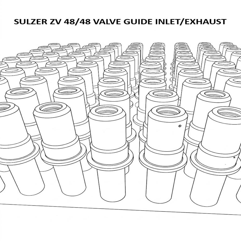 SULZER ZV 48/48 Valve Guide Inlet/Exhaust