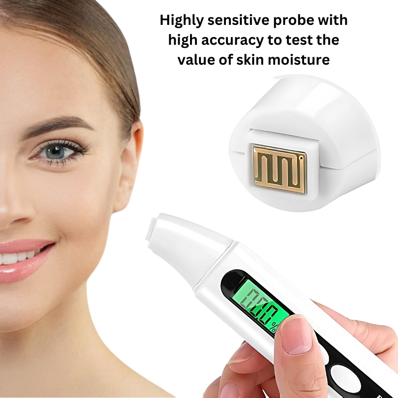 Digital LCD Skin Care Facial Oil Water Moisture Moist Analyzer Monitor Tester