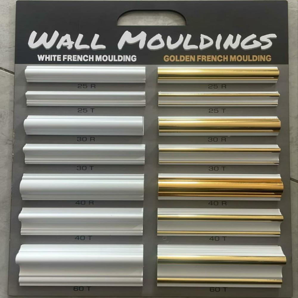 Pvc Wall Moulding - Color: White