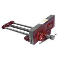 Carpenter Wood Working Vice - Cast Iron, 200x170x75 Mm, Blue Finish | Serrated Jaws, Steel Handle, Corrosion Resistant