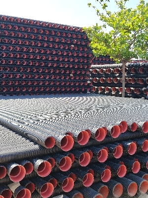 Dwc Drainage And Sewage Water Pipes - Color: Orange With Black Inner Lining