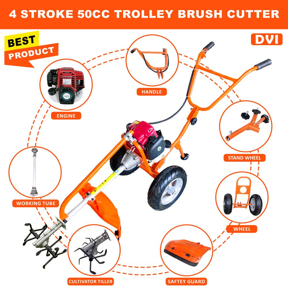 Wheel Type Brush Cutter with Cultivator