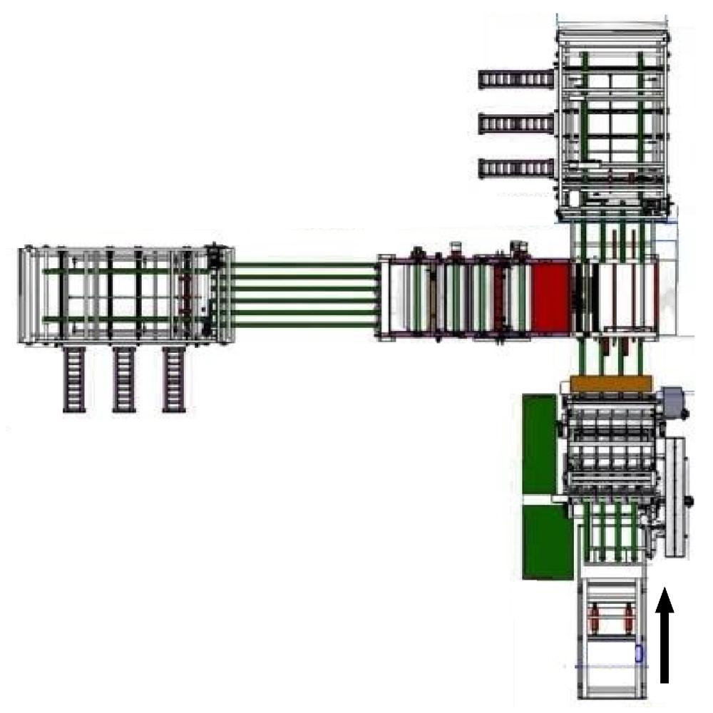 FULLY AUTOMATIC T TYPE PLC CONTROLLED COMBINE L TYPE HIGH SPEED VENEER FINGER JOINT PANEL COMPOSER + CORE COMPOSER MODEL DCHHL-2AT