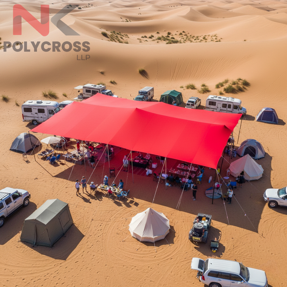 Mountain Base Camp Cover - Color: Blue