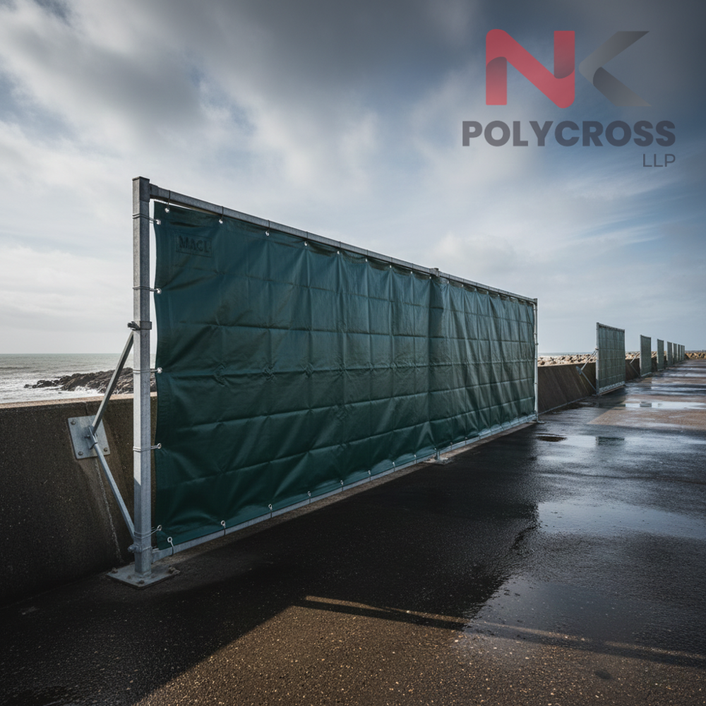 Storm Barrier Sheet - Application: Emergency Roof Protection Construction Site Safety Cover Temporary Building Protection Warehouse & Open Yard Protection Relief & Disaster Management Use Equipment & Material Cover