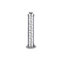 Stainless Steel Swastik Bambu Stand - Color: Silver Finish