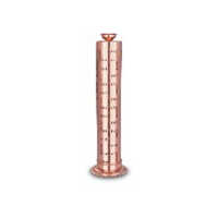 Copper Pleated Stainless Steel Swastik Bambu Stand - Size: Height 25 Cm