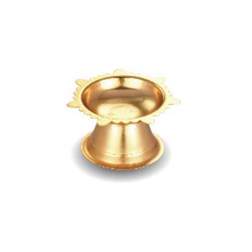 Gold Pleated Stainless Steel 2no Diya