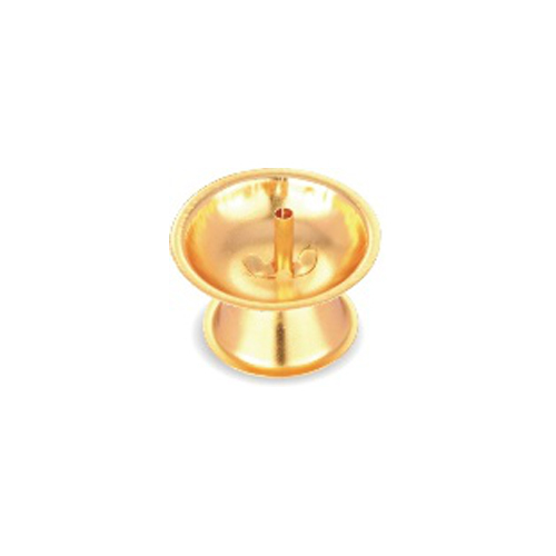 Gold Pleated Stainless Steel Nandi Diya