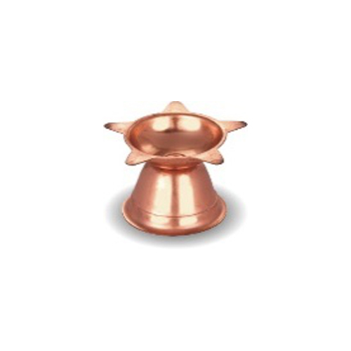Copper Pleated Stainless Steel Star Diya