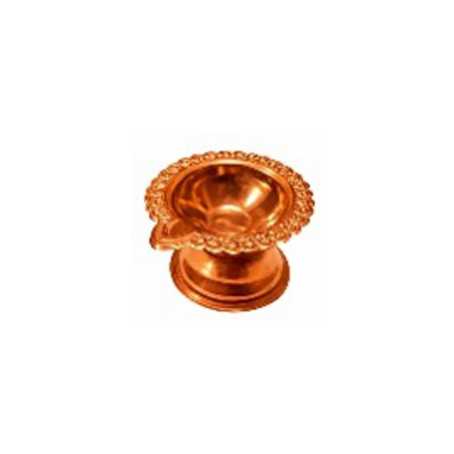 Copper Pleated Stainless Steel Ganga Diya