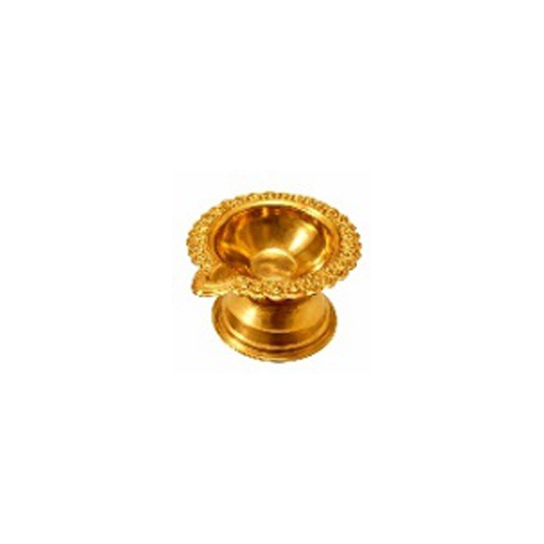 Gold Pleated Stainless Steel Ganga Diya