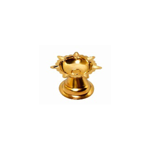 Gold Pleated Stainless Steel 10 no Diya