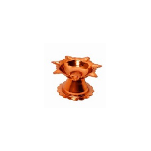 Copper Pleated Stainless Steel 5 No Diya
