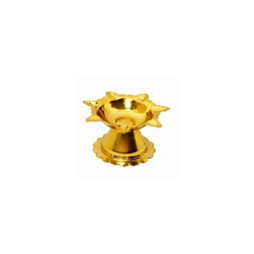Goild Pleated Stainless Steel 5 No Diya