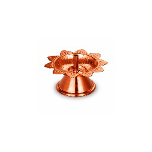 Copper Pleated Stainless Steel 2no Surajmukhi Diya