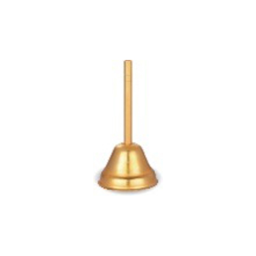 Gold Pleated Stainless Steel Ghanti