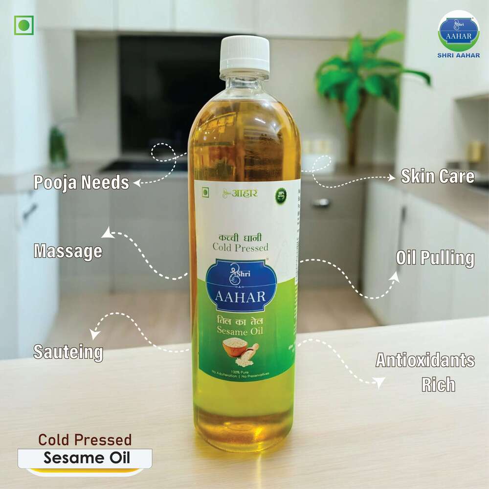 1LTR Shri Aahar Cold Pressed Sesame Oil