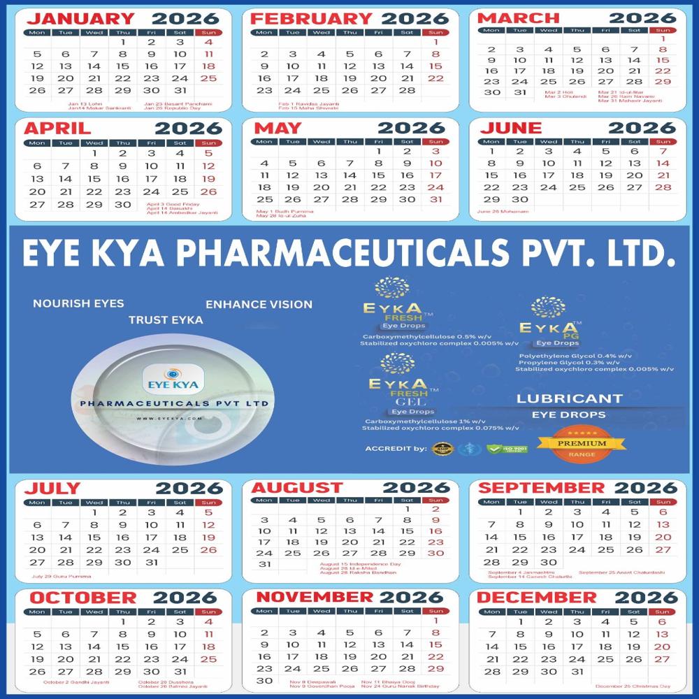 Printed Wall Calendar