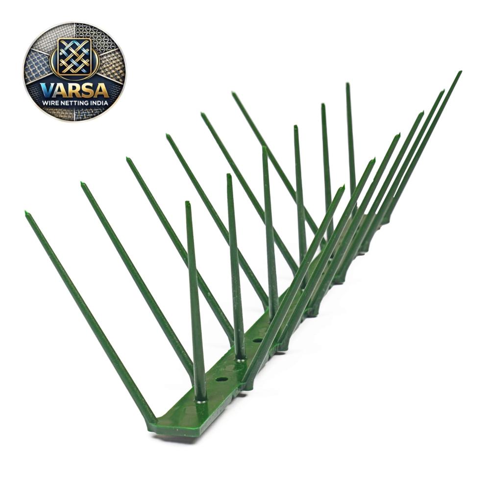 Polycarbonate Bird Spikes - Pvc And Other Materials | Transparent Wire Mesh Design For Versatile Application