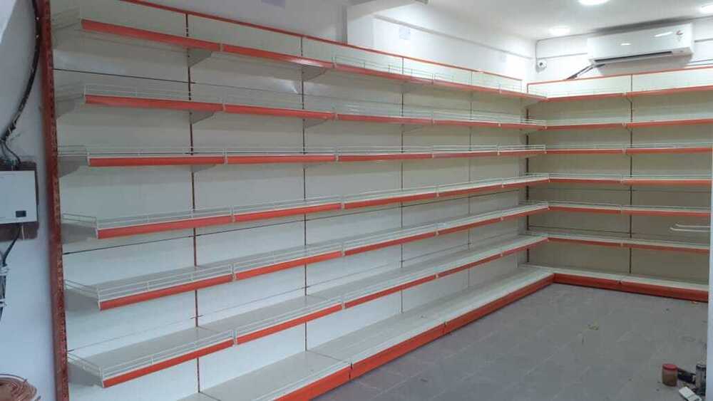 L-Shape Wall Shelving Display Racks