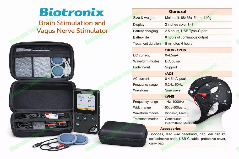 Clinical Grade Transcranial And Vagus Nerve Therapy Equipment