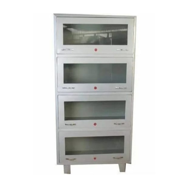 4 Tier Glass Filing Office Cabinet