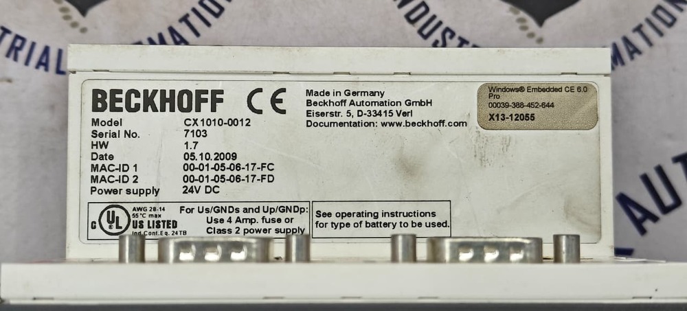 BECKHOFF CX1010-0012