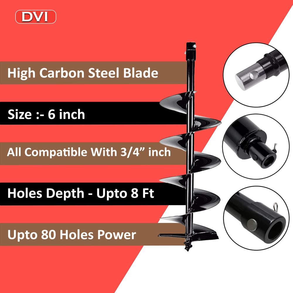 52cc Earth Auger with 6 inch bit