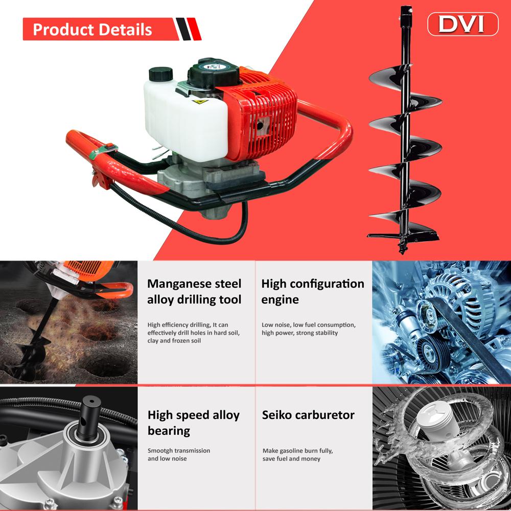 52cc Earth Auger with 6 inch bit