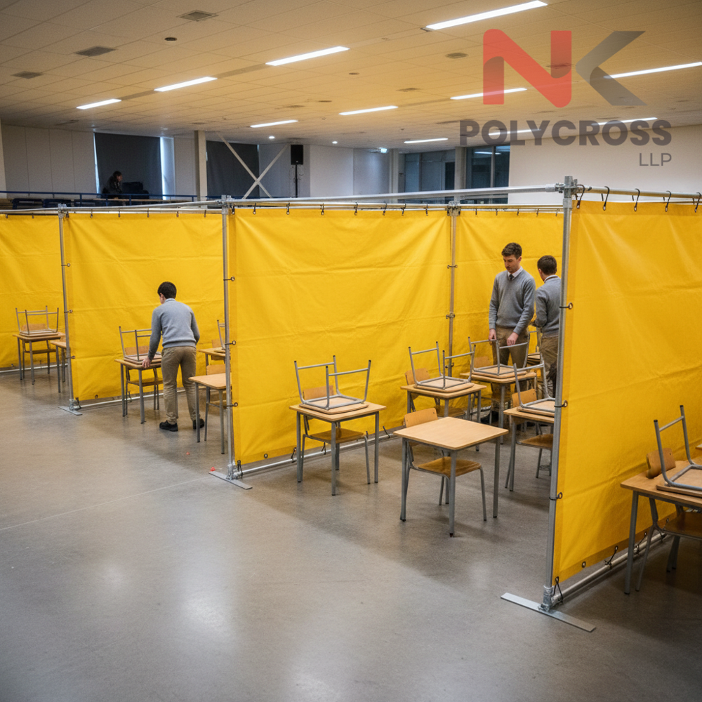 Classroom Temporary Partition - Color: Blue