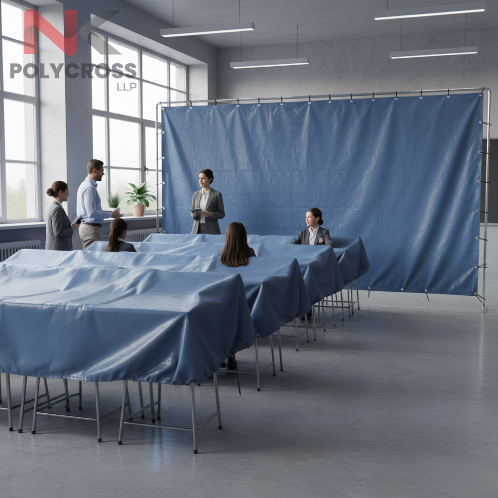 Classroom Temporary Partition - Color: Blue