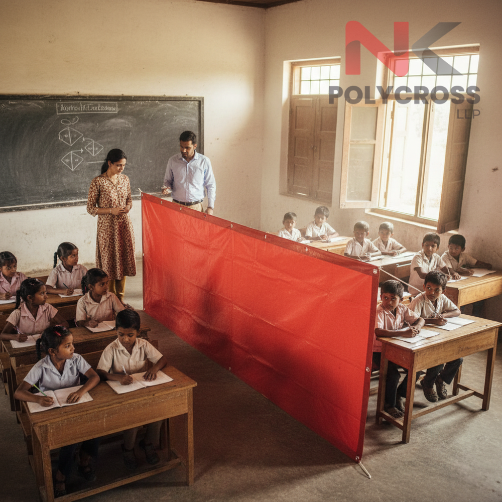 Classroom Temporary Partition - Color: Blue