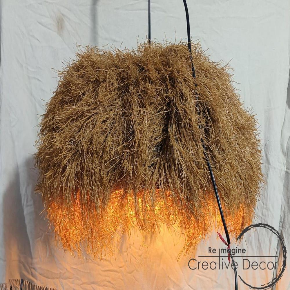 Chandelier roof thatch ceiling cafes huts gazebos restaurants polystraw