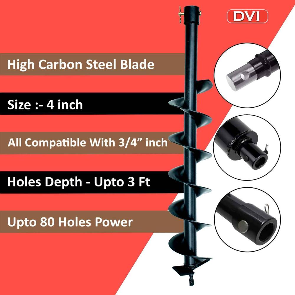 52cc Earth Auger with 4 inch bit
