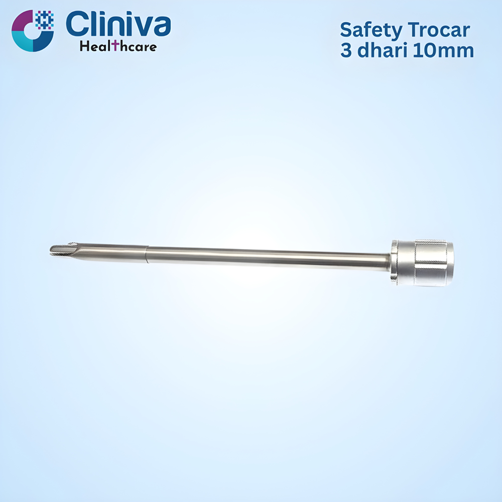 Laparoscopic Safety Trocar 3 Dhari 10mm