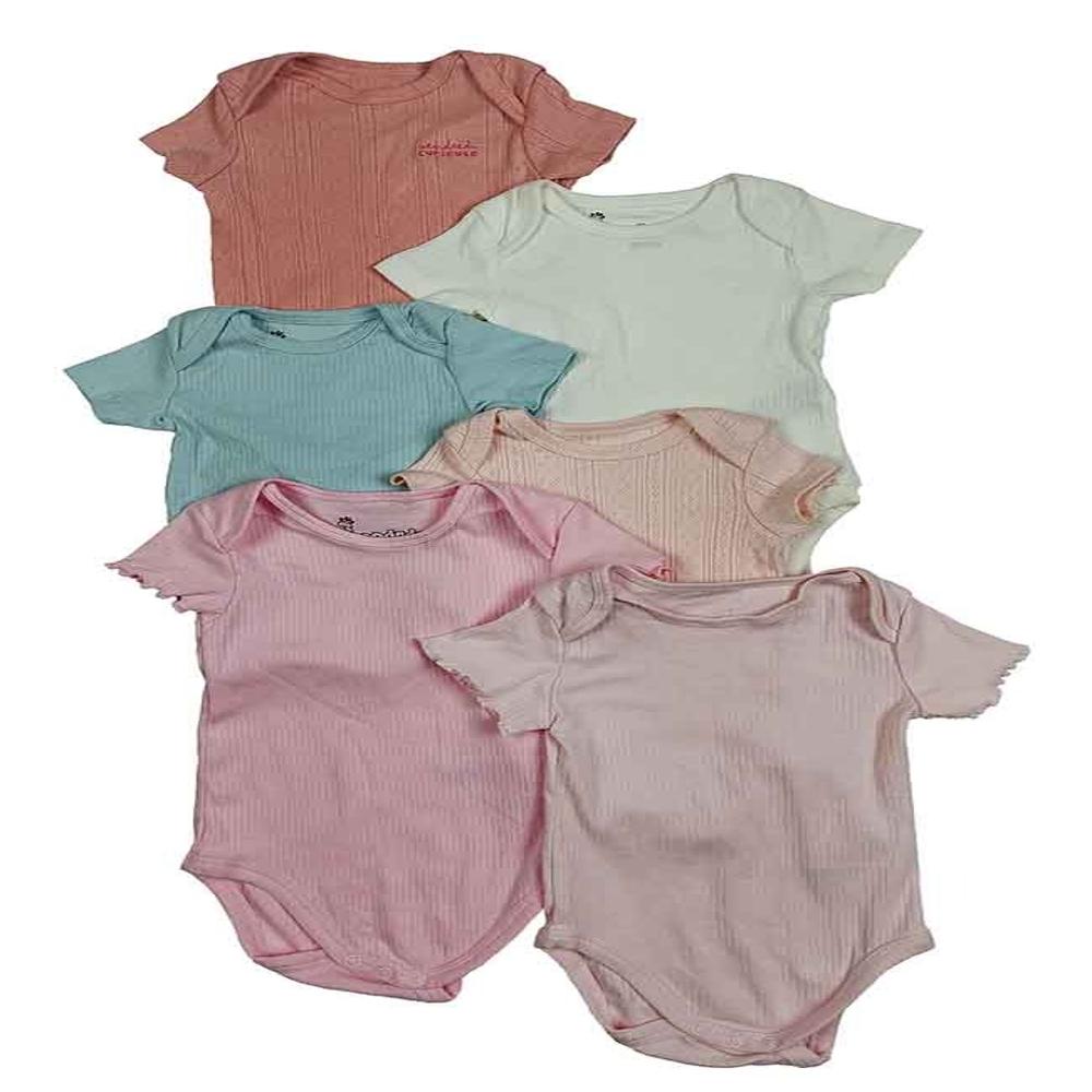 A31209 Baby's Short Sleeve Bodysuits - Color: Assorted