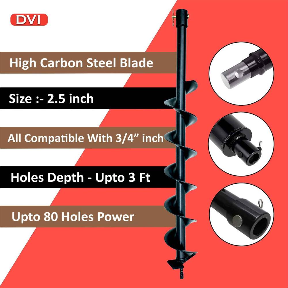 52cc Earth Auger with 2.5 inch bit