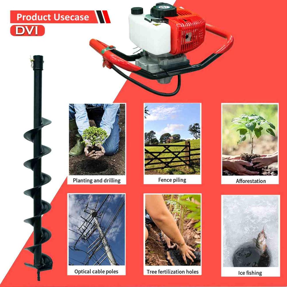 52cc Earth Auger with 2.5 inch bit