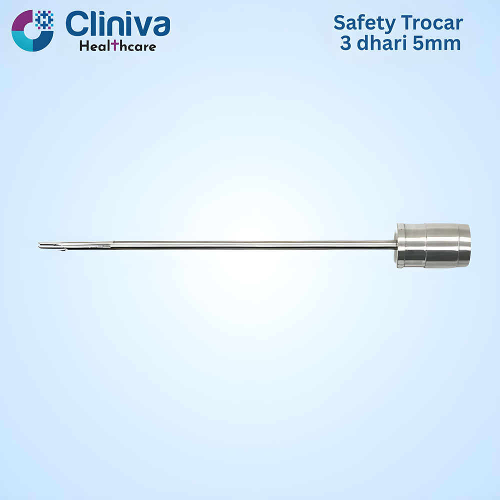 Laparoscopic Safety Trocar 3 Dhari 5mm