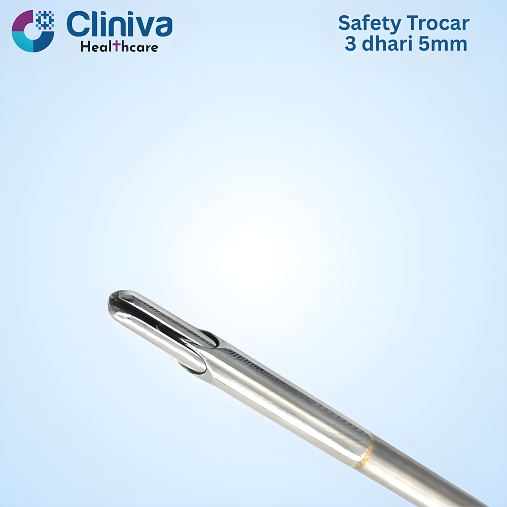 Laparoscopic Safety Trocar 3 Dhari 5mm