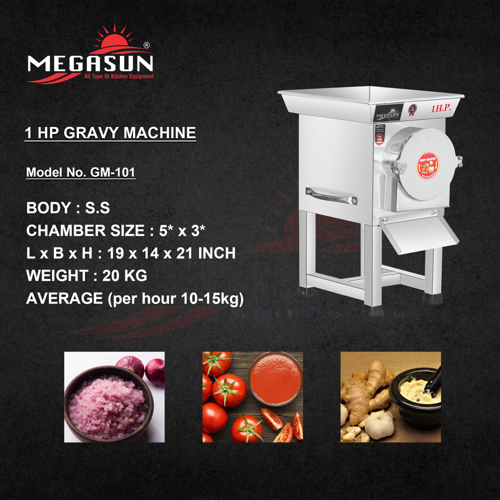1 Hp Gravy Machine - Color: Silver