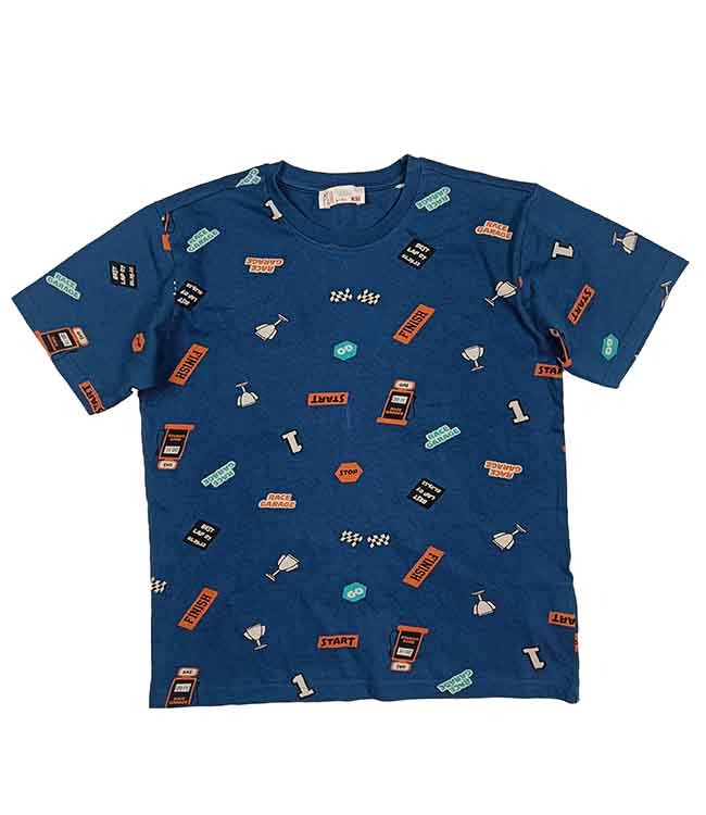 B16477 Boys Printed n Sequined T-Shirts