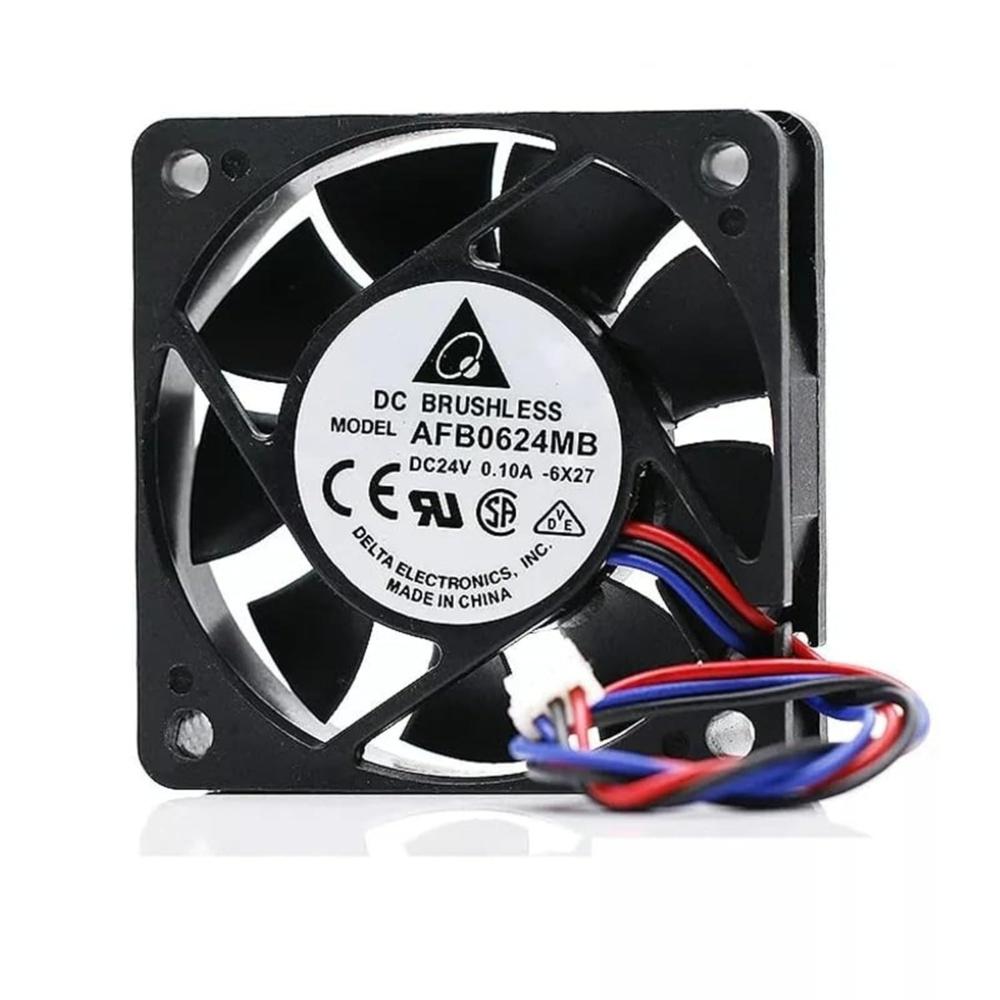 Delta AFB0624MB Axial Fan 24V-0.10A DC Brushless Air Cooling Fan 3500 RPM 6015mm 3-Wire